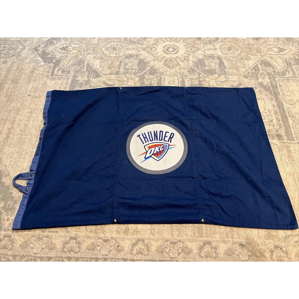 Pottery Barn Teen One Standard Pillow Sham‎ Blue NBA OKC Thunder Basketball